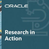 The Oracle Research in Action Podcast Title Card