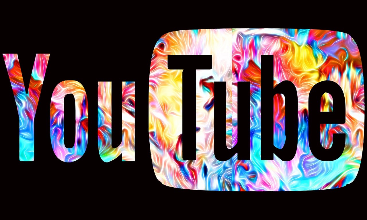 YouTube logo against multiple swirly colors indicating a thought leadership channel.